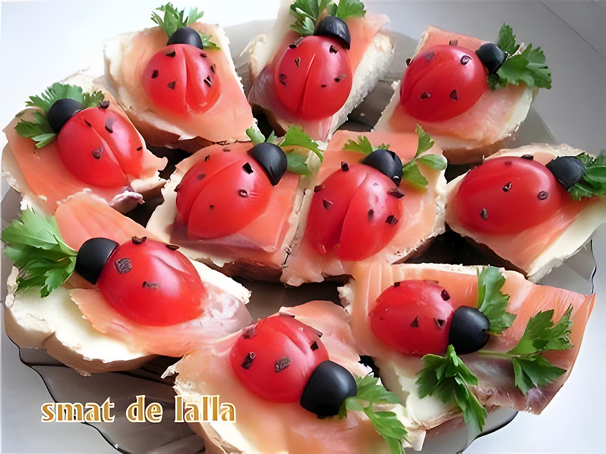 recette COCCINELLE EN APERITIF