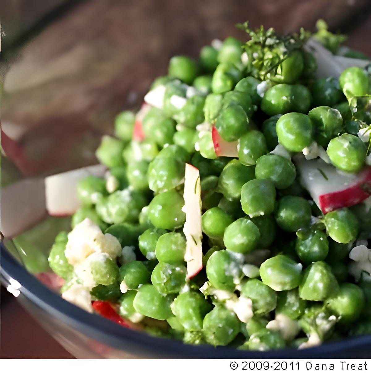 recette Pea, Radish, & Goat Cheese Salade