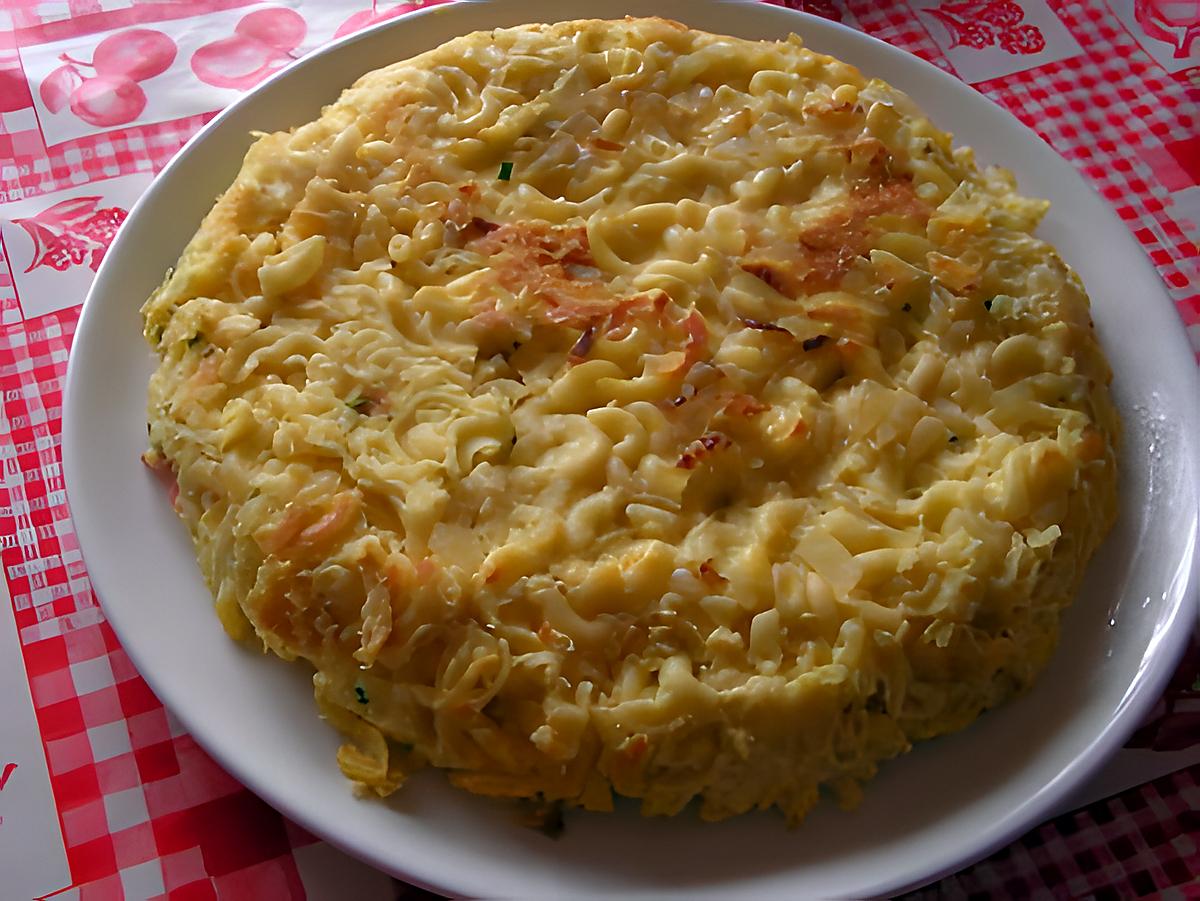 recette Tortilla de coquillettes