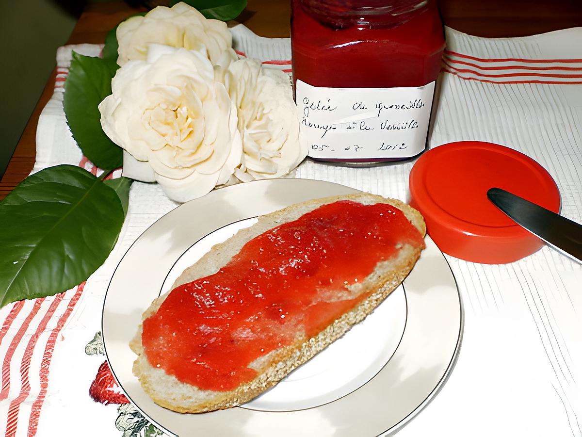 recette gelée de groseilles rouges à la vanille