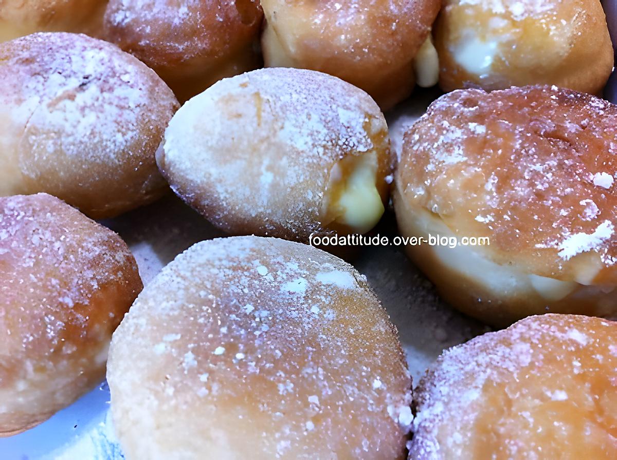 recette beignet fourré à la crème pâtissière