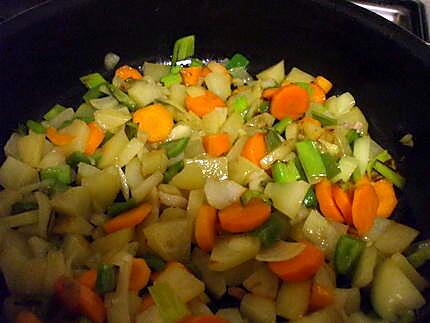 recette " Elle en est farcie...!!!!" de bons petits légumes rissolés cette "Courgette"