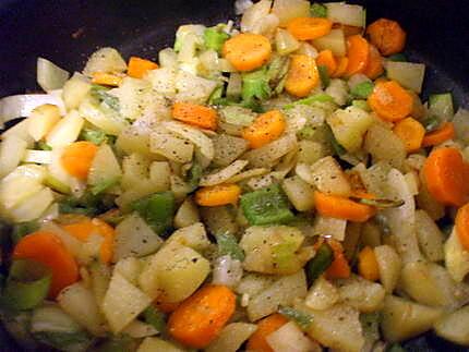 recette " Elle en est farcie...!!!!" de bons petits légumes rissolés cette "Courgette"