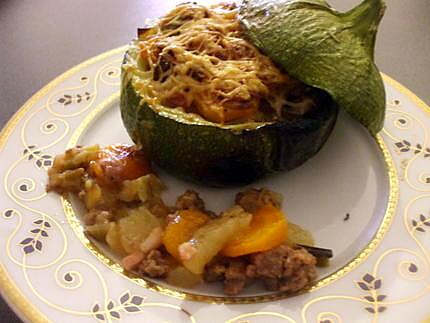 recette " Elle en est farcie...!!!!" de bons petits légumes rissolés cette "Courgette"