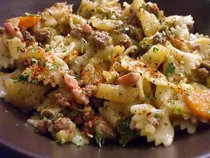 recette " Les marchés de Provence" ( G.Bécaut...) " Farfalles multicolores...(Pâtes...)