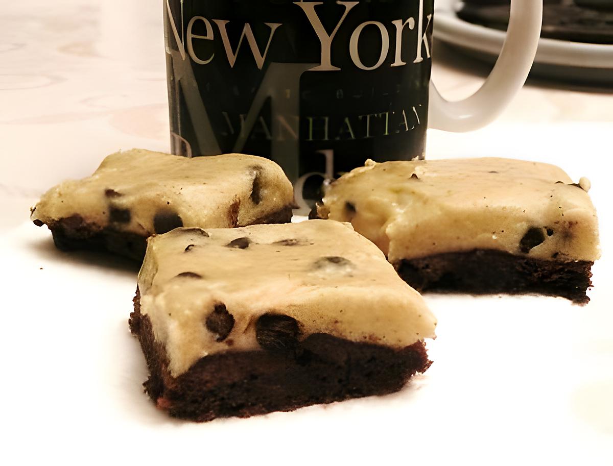 recette Brookie dough (ou brownie à la pâte à cookie)