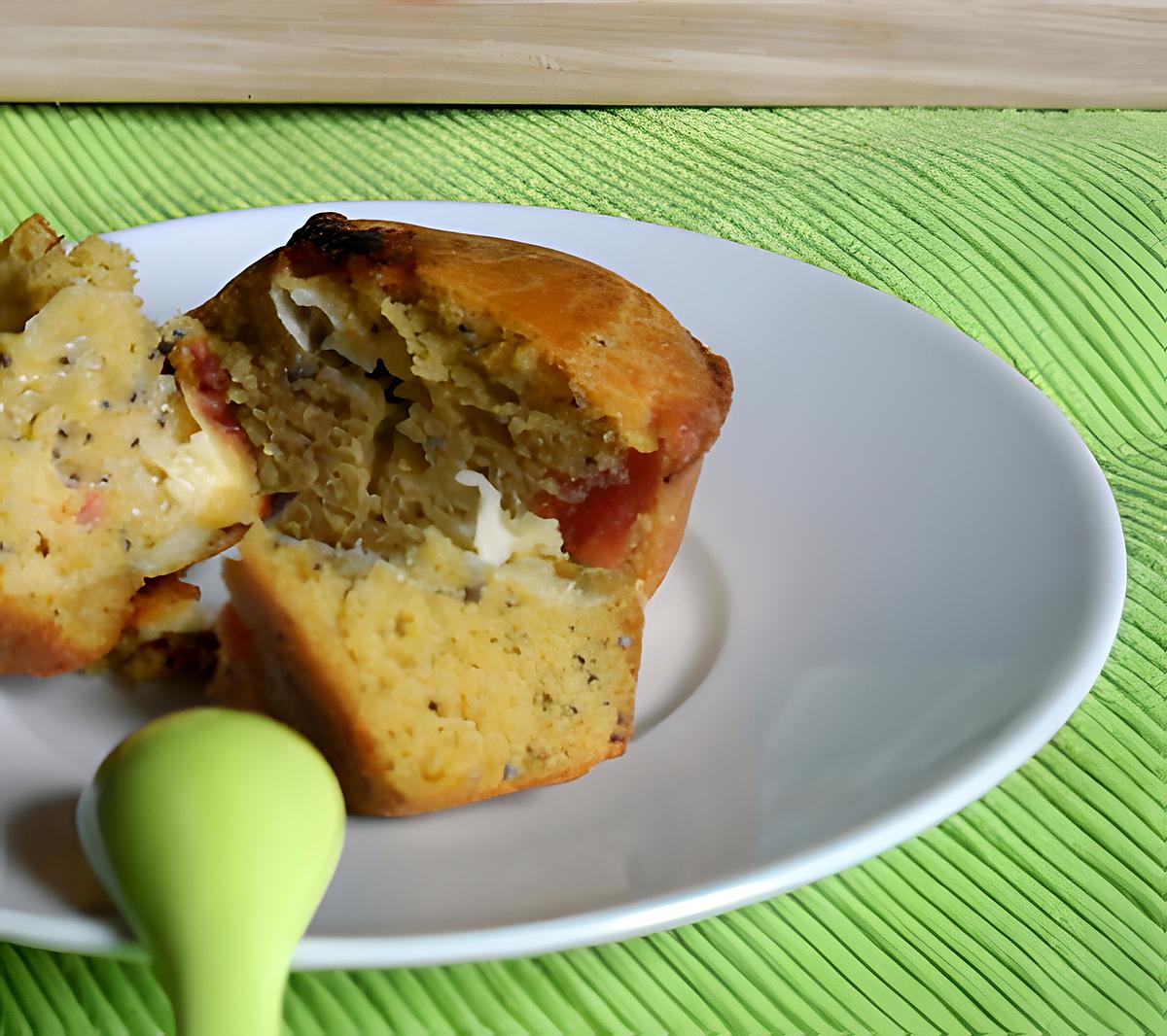 recette Muffins Pesto, tomates et Saint-Marcellin