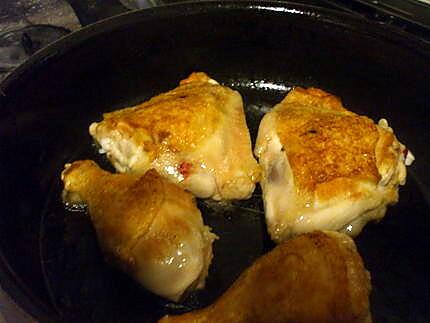 recette " Coq maigre avec Poule grasse font Poulets de bonne race"...(Dicton)...