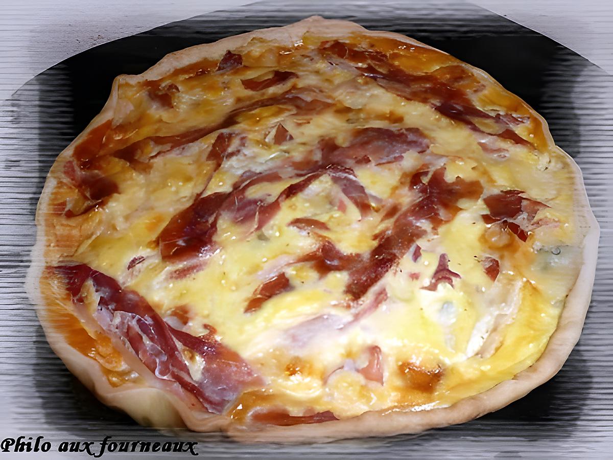 recette Tarte au gorgonzola & au jambon de Parme