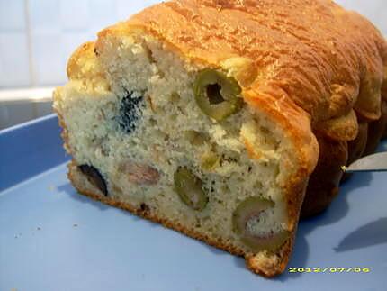 recette cake au thon et aux deux olives