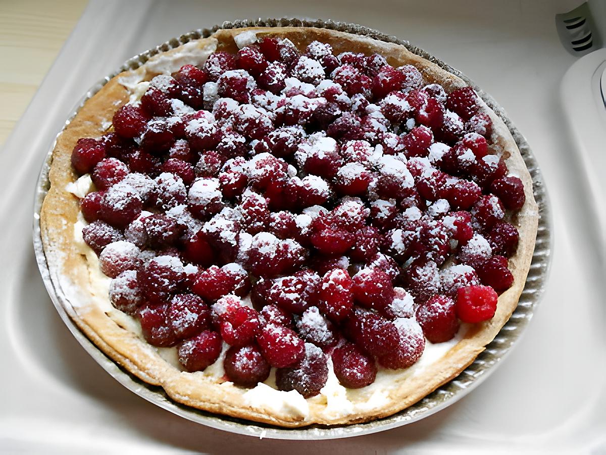 recette Tarte aux framboises