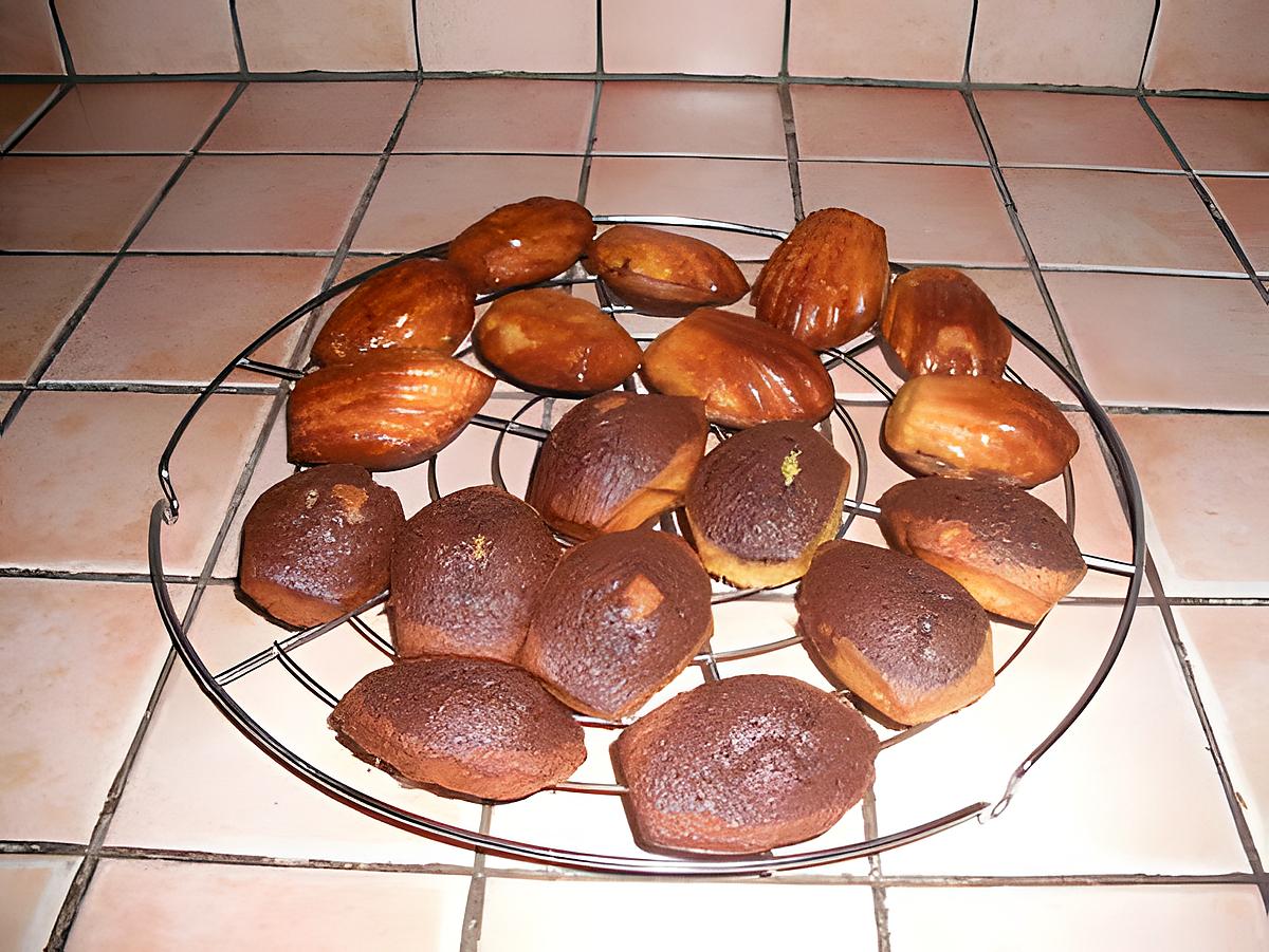 recette Madeleines marbrées choco-vanille