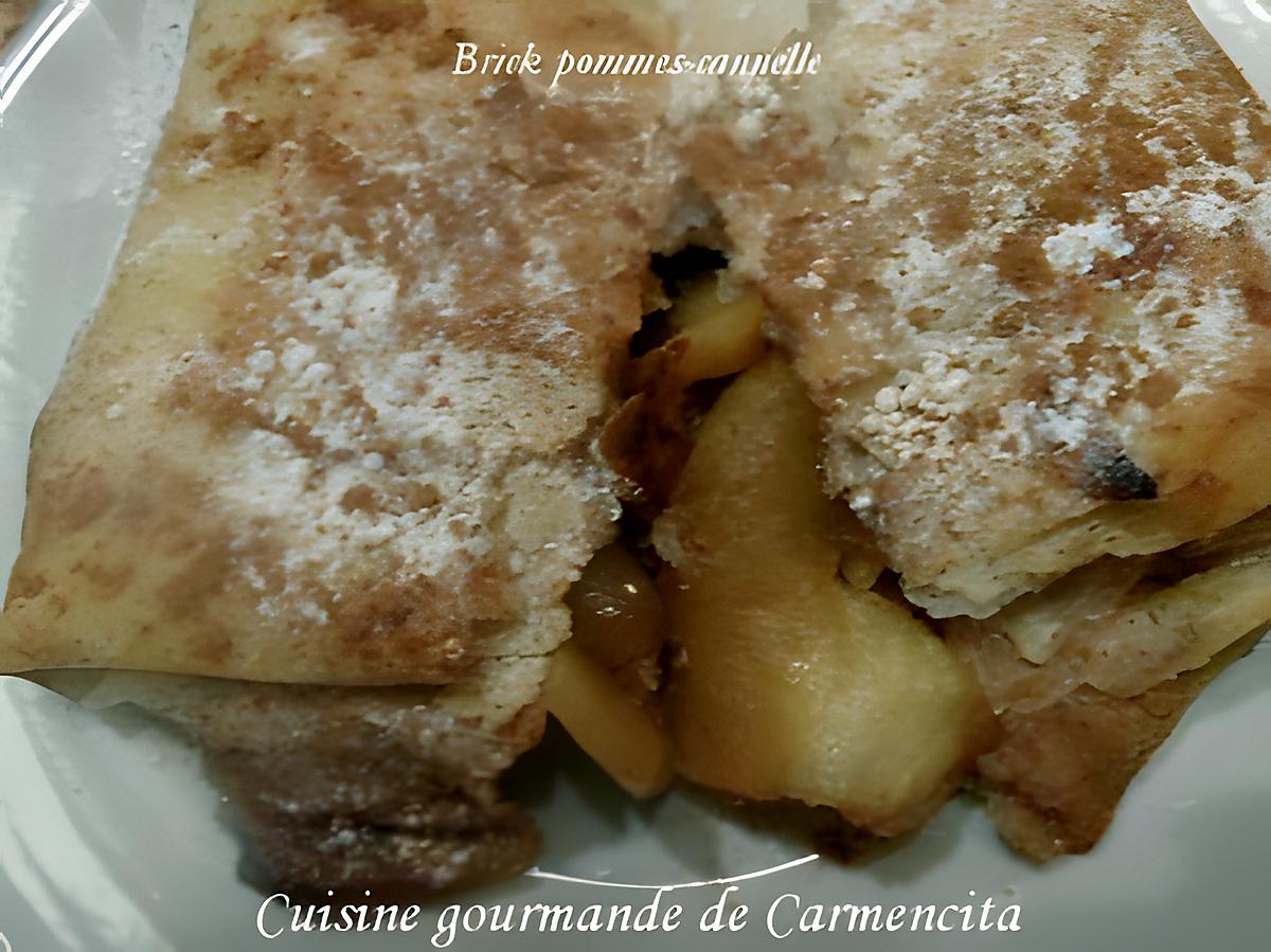 recette Brick pommes-cannelle