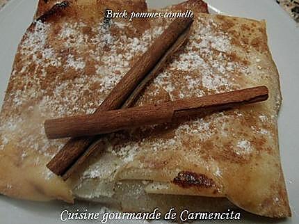 recette Brick pommes-cannelle