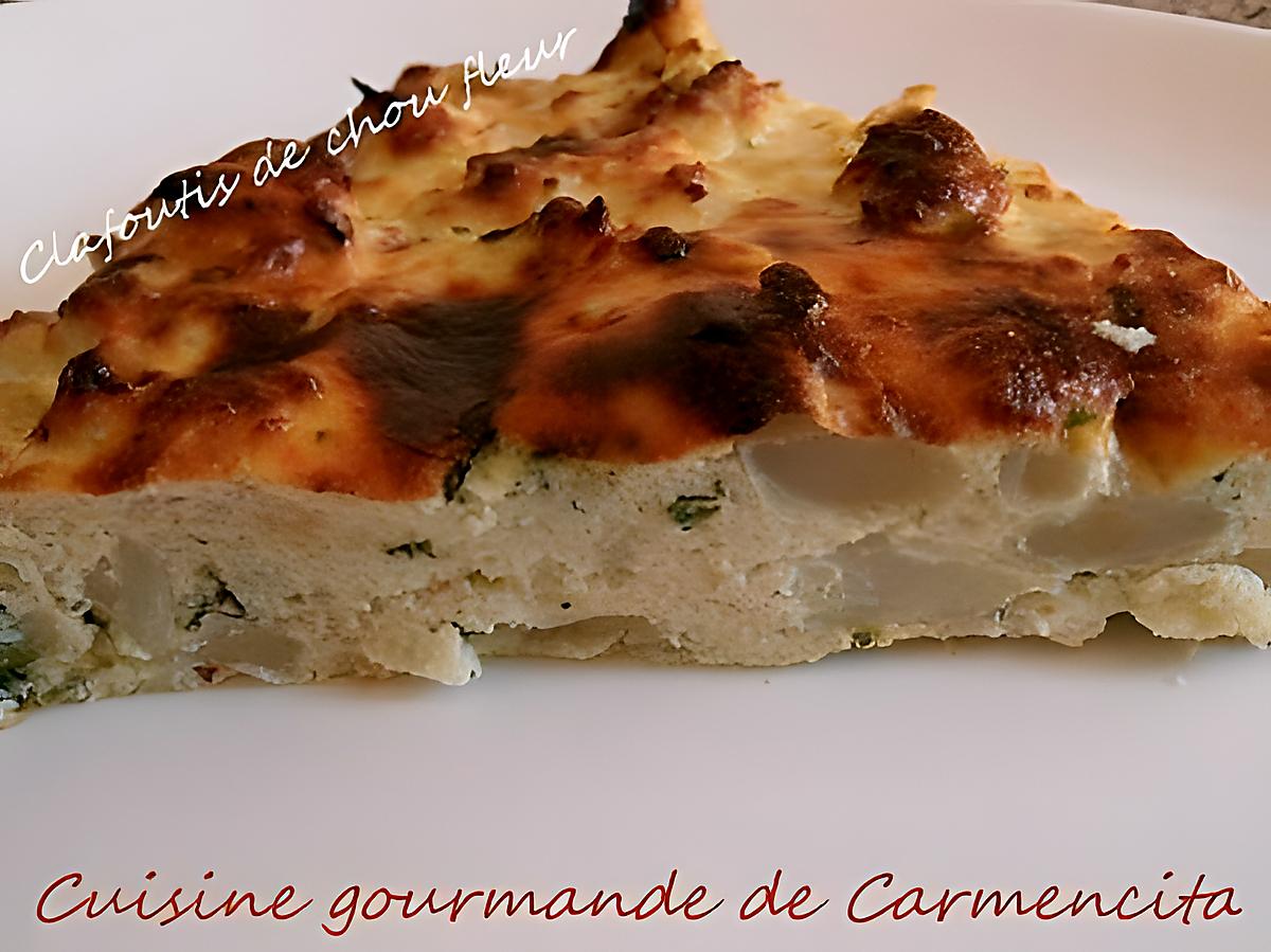 recette Clafoutis de chou fleur