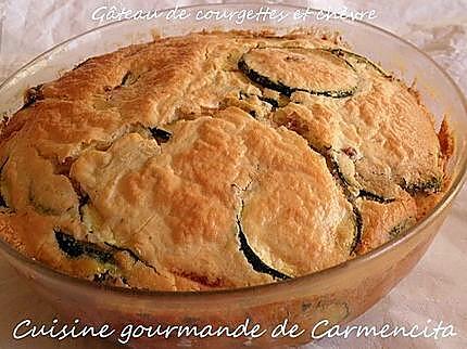 recette Gâteau de courgettes et chèvre