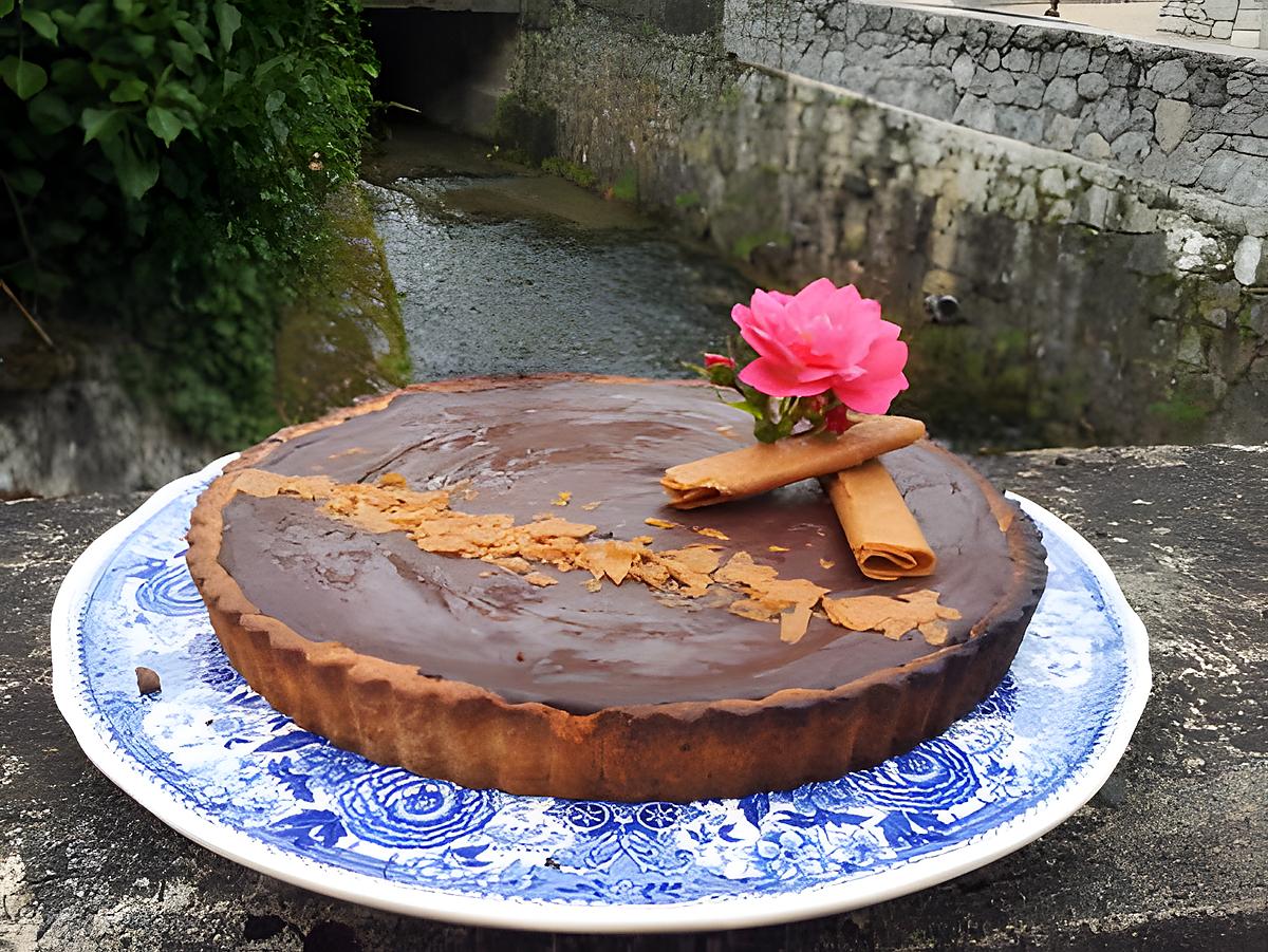 recette TARTE CHOC au Caramel qui Croustille !