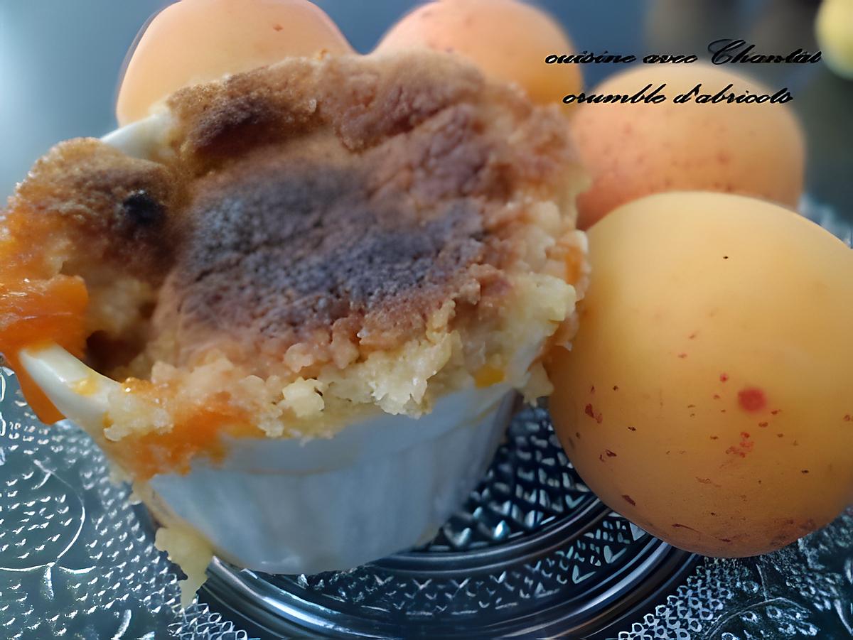 recette crumble d'abricots