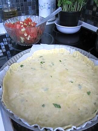 recette Tarte tomate courgette basilic! (ça sent bon la provence...)