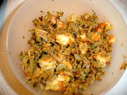 recette Samoussas Crevettes Thon