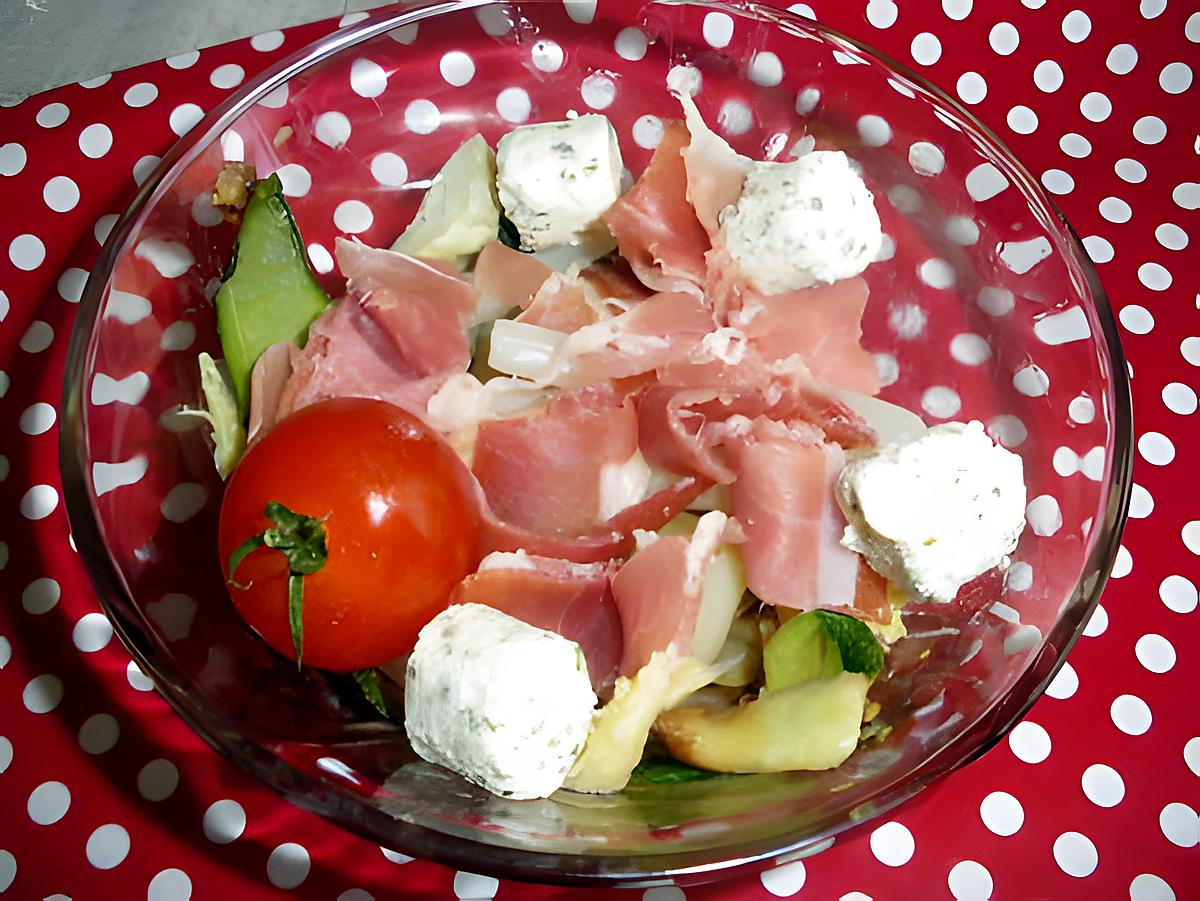 recette salade a l italienne aux dés de chèvres