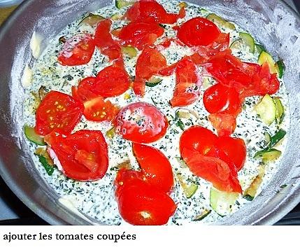 recette Clafoutis courgettes , tomates et basilic