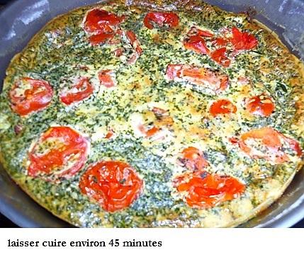 recette Clafoutis courgettes , tomates et basilic