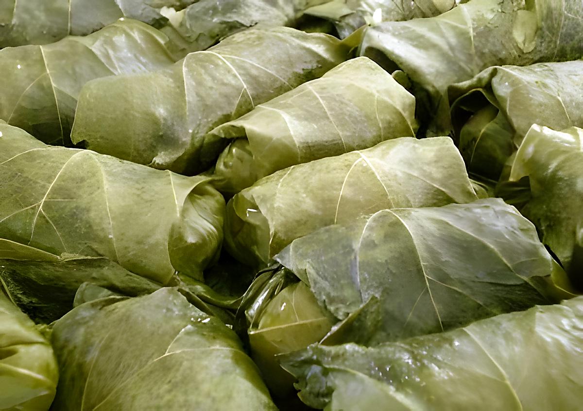 recette Dolmades - Feuilles de vigne farcies