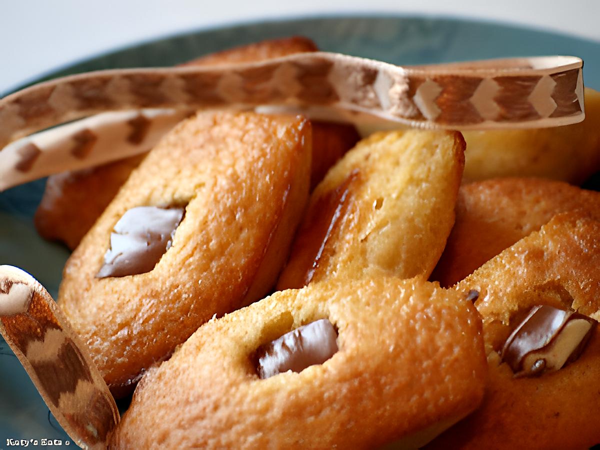 recette Madeleines vanillées aux raisins/kinder