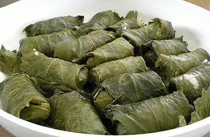 recette Dolmades - Feuilles de vigne farcies