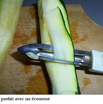 recette Tagliatelles de courgettes au jambon