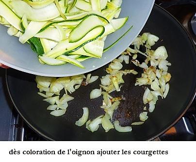 recette Tagliatelles de courgettes au jambon