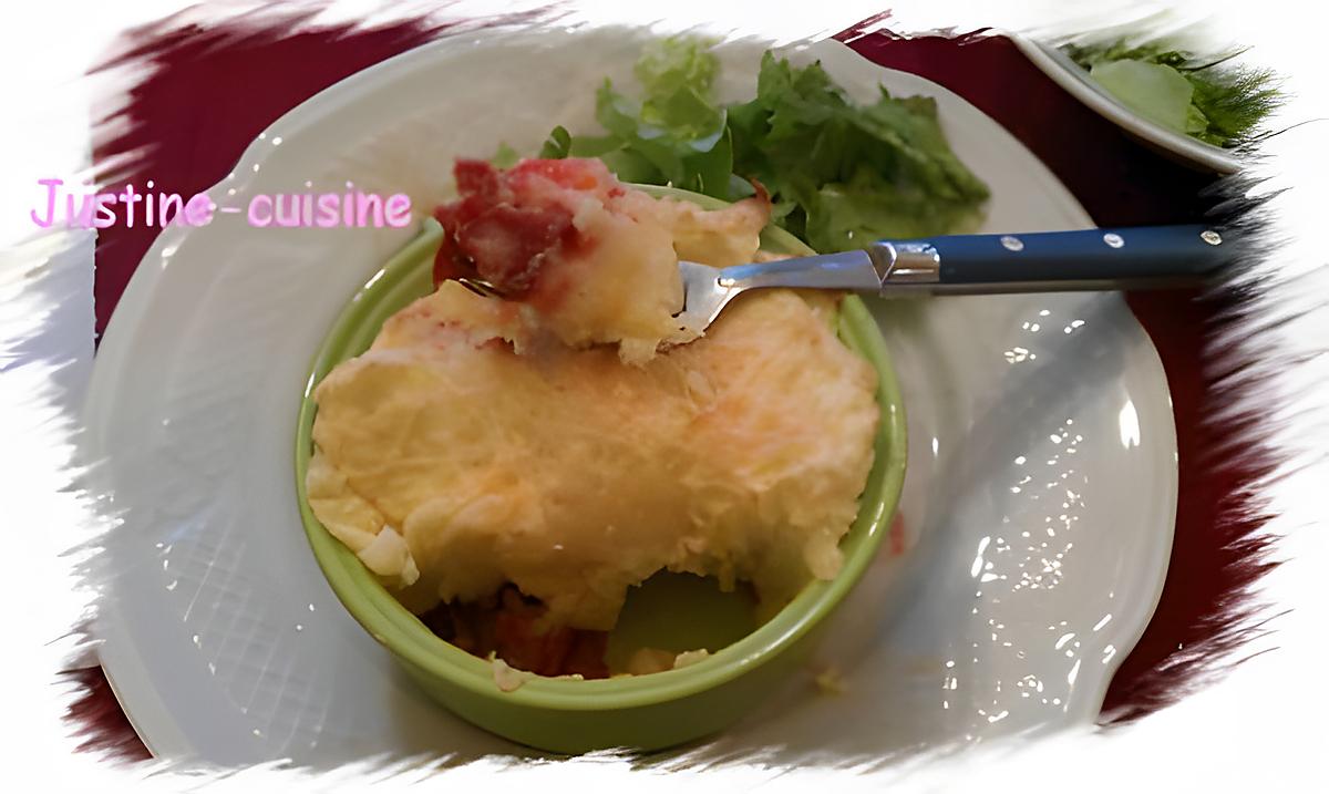 recette hachis parmentier de chorizo  et tomate