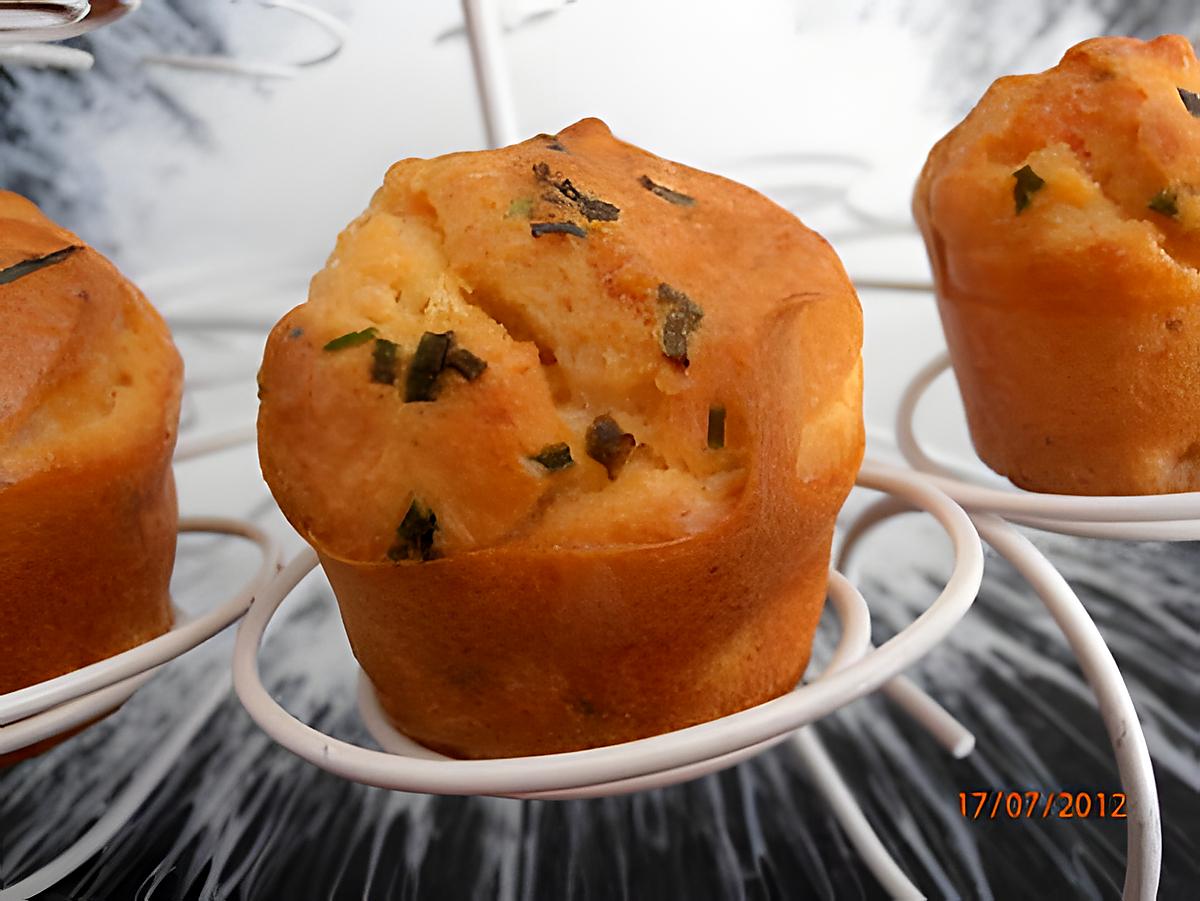 recette petits cakes au saumon et au chèvre façon muffins