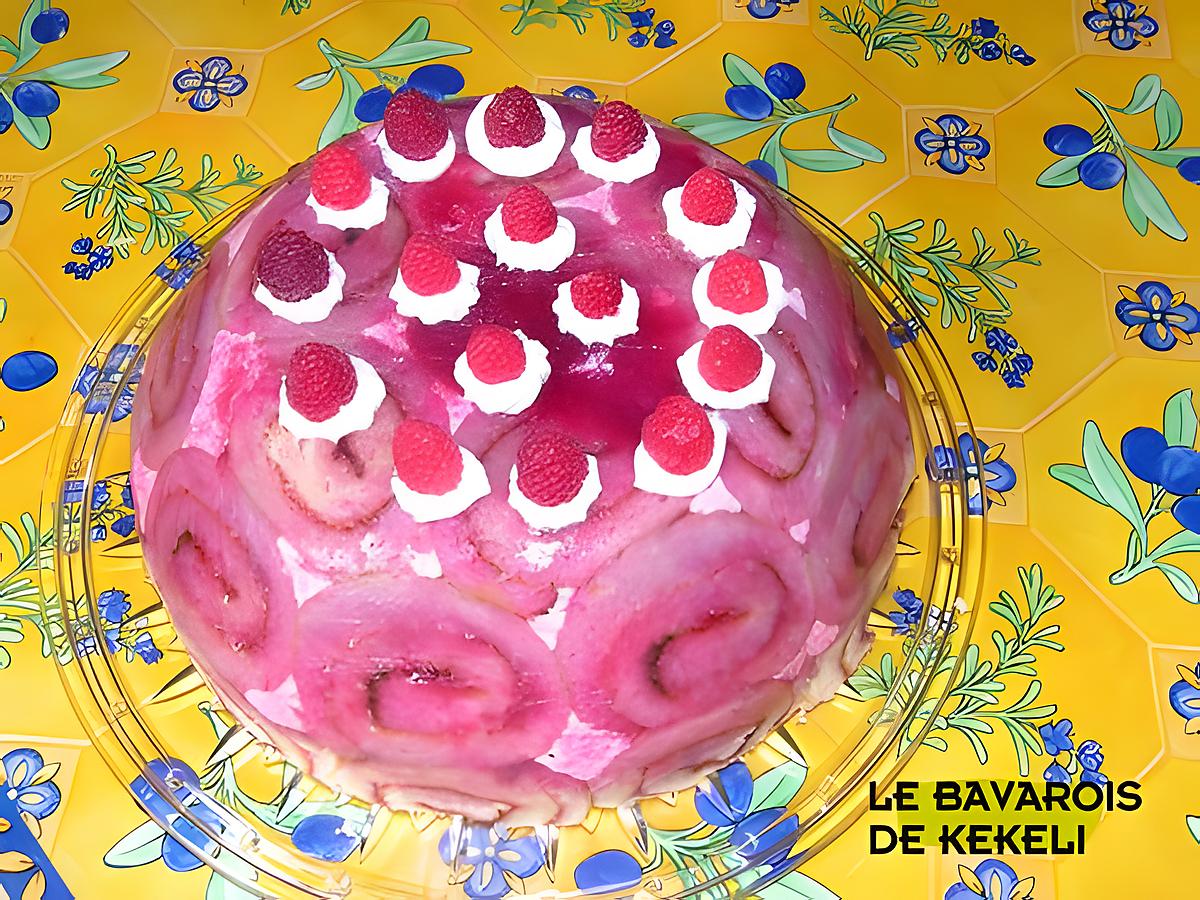 recette Bavarois à la framboise