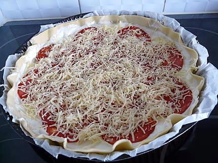 recette Tarte express aux chorizo (faite par ma fille Carla 10 ans)