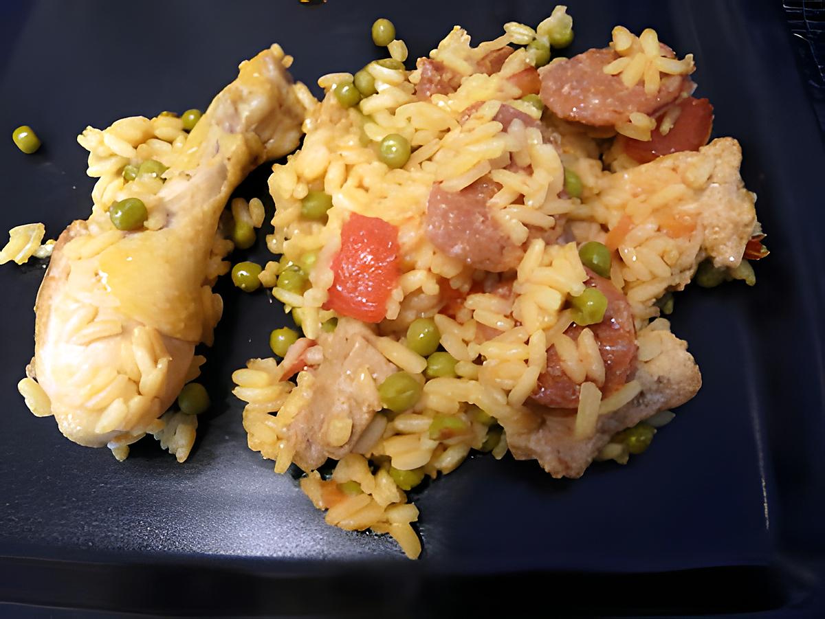 recette Riz façon paella