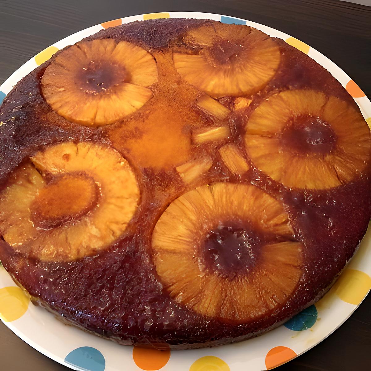 recette Gâteau Upside Down à l’Ananas