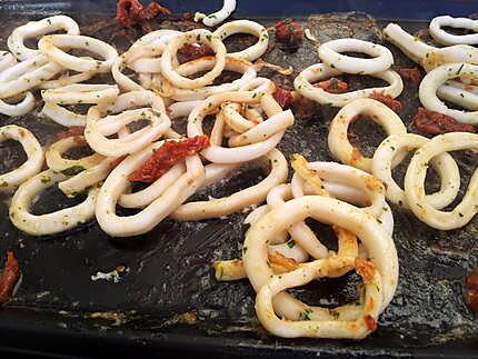 recette Calamars marinés à l'italienne à la plancha
