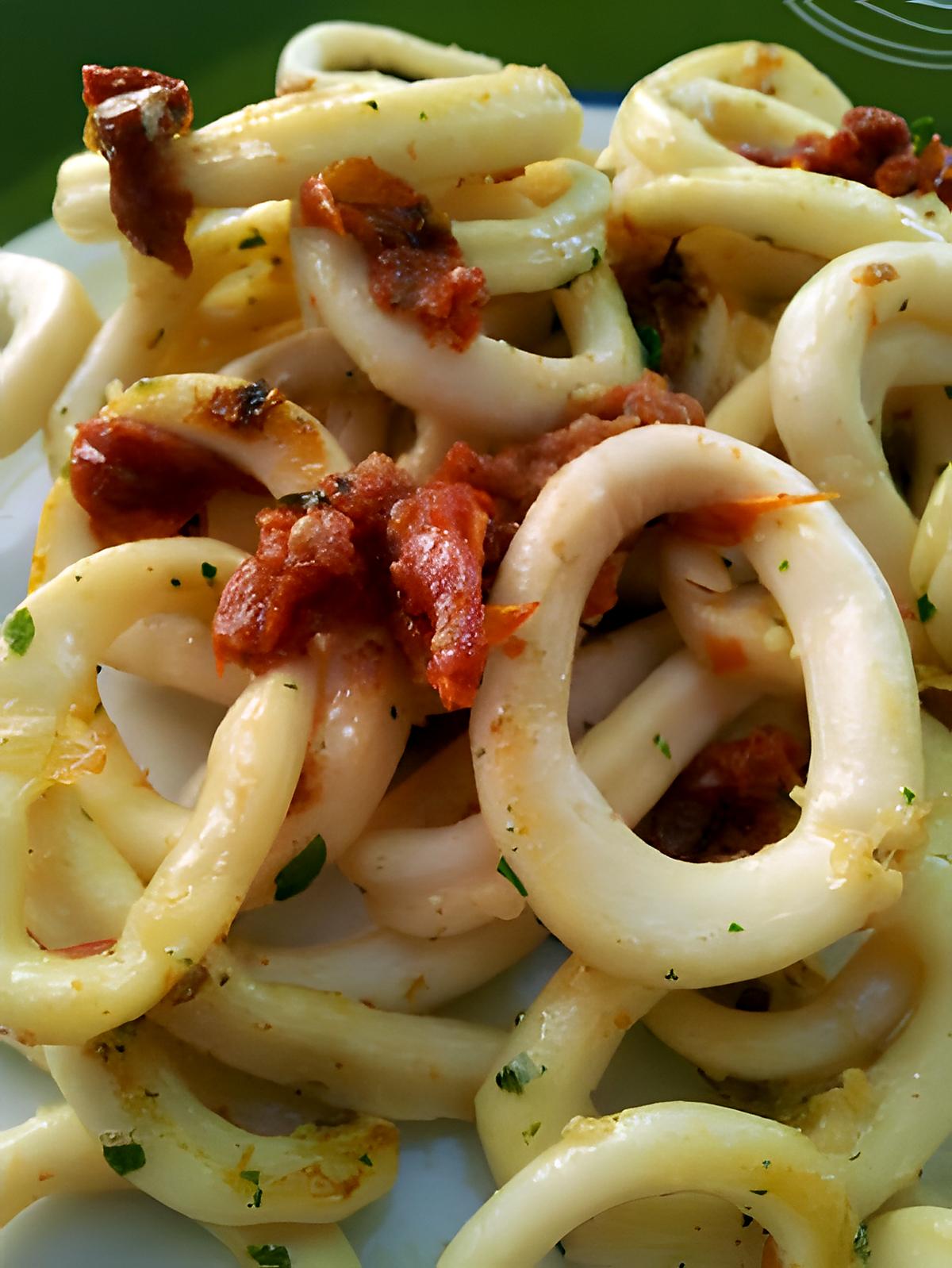 recette Calamars marinés à l'italienne à la plancha