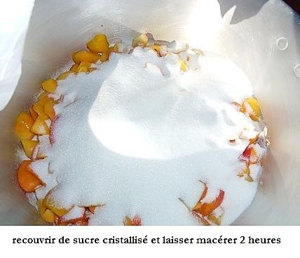 recette Confiture de nectarines et abricots aux amandons