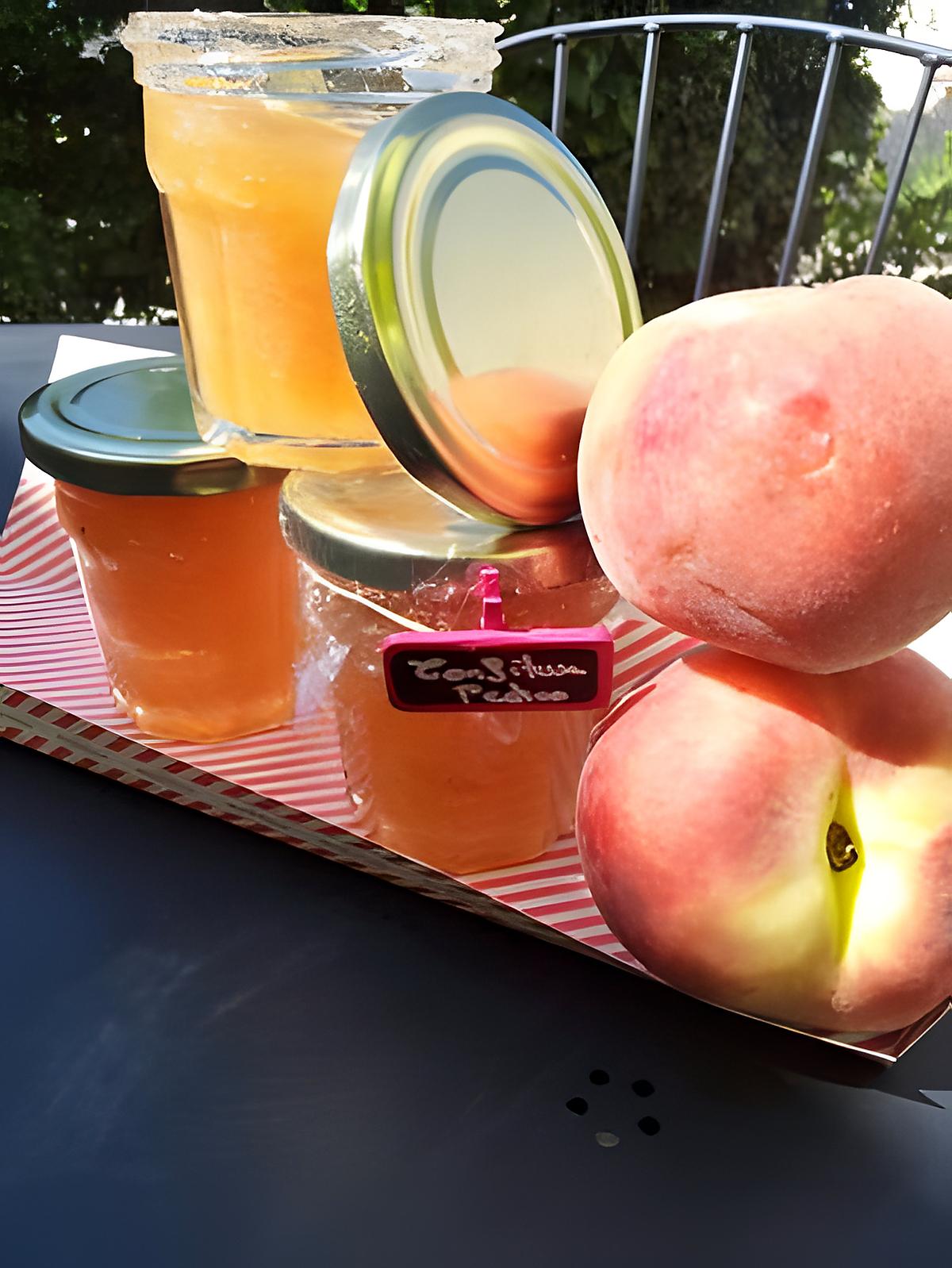 recette Confiture aux 2 pêches parfumée à la vanille