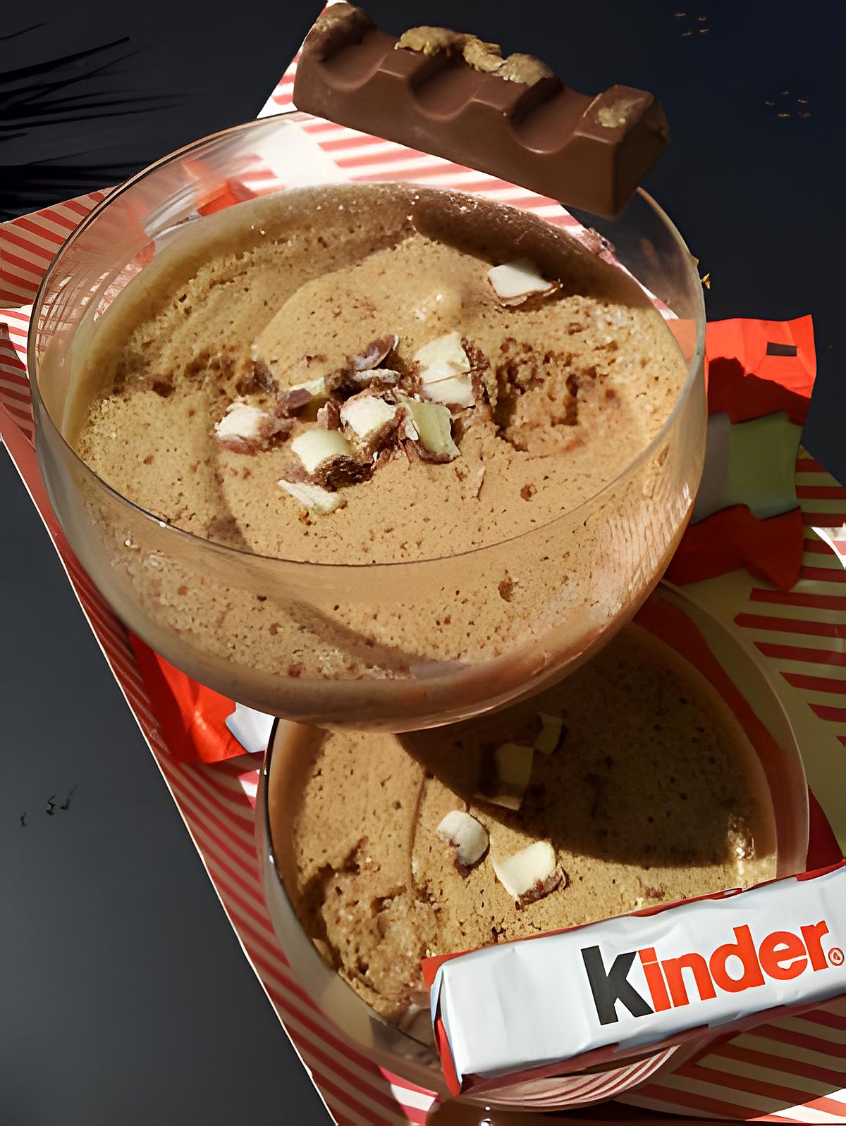 recette Mousse au chocolat kinder