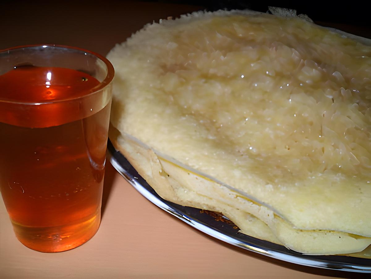 recette BEGHRIR(crêpes orientale, mille trous)