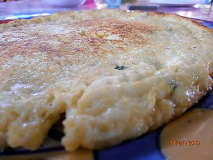 recette omelette brousse/menthe fraîche