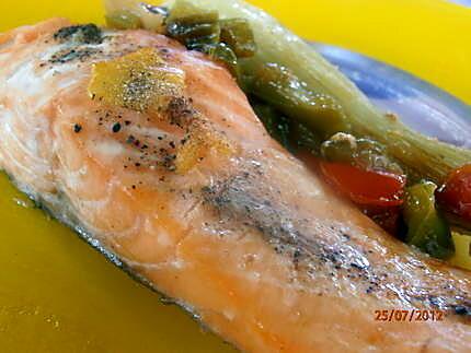 recette pavés de saumon gouteux aux fenouils