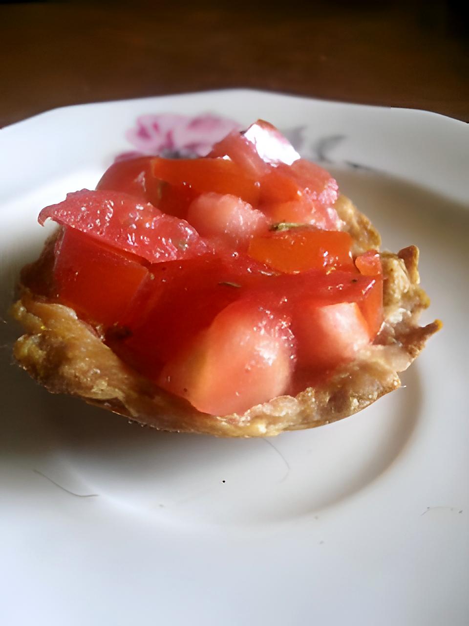 recette tartelette a la tomate