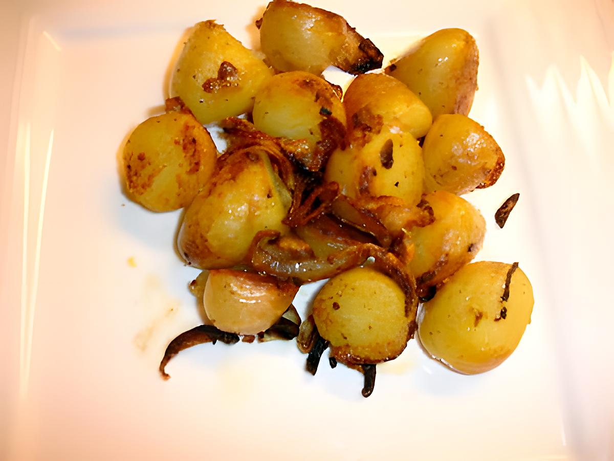 recette Pommes de Terre N. Caramélisée à L'oignon