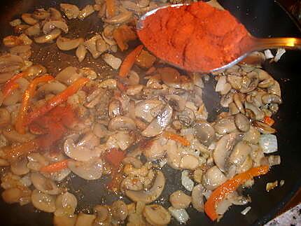 recette Filet mignon de porc au Paprika et champignons