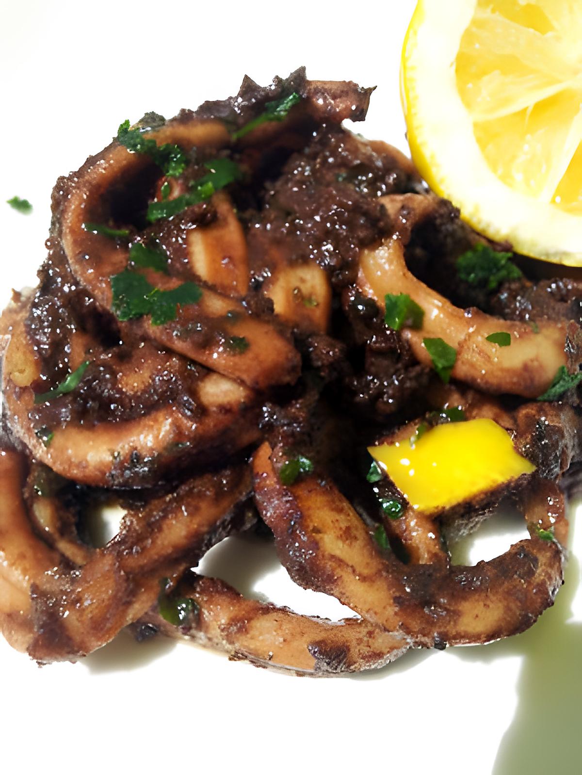 recette Anneaux de calamars poélé façon niçoise